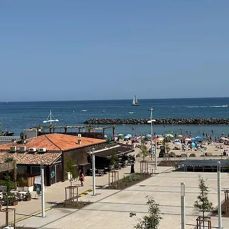Le Cap D'agde, Le Baia,vue Mer, 20m De La Plage, Piscine *