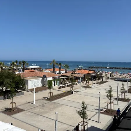 Le Cap D'agde, Le Baia,vue Mer, 20m De La Plage, Piscine * 아그